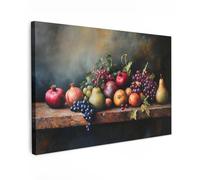 MuchoWow© Impression sur Toile Photo Peinture 90x60 cm Tableau Decoration Murale Chambre Salon Maison Deco Cuisine Rustique - Nature morte - Fruits