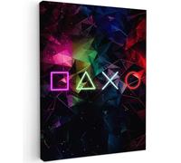 MuchoWow© Impressions sur Toile 60x80 cm Deco Tableau Murale Decoration Salon Peinture Tableaux Chambre Toiles Maison Néon - Gaming - Art - Moderne