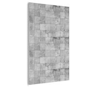 MuchoWow© Panneau Acoustique 100x150 cm decoratif Mural Acoustic Panels Feutre Murale Plaque isolante anti bruit Mur Panneaux Design - Gris - Blanc - Structures - Tuiles