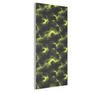 MuchoWow© Panneau Acoustique 80x160 cm decoratif Mural Acoustic Panels Feutre Murale Plaque isolante anti bruit Mur Panneaux Jaune - Orage - Nuages