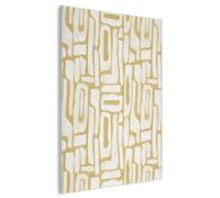MuchoWow© Panneau Acoustique 90x120 cm decoratif Mural Acoustic Panels Feutre Murale Plaque isolante anti bruit Mur Panneaux Couleur sable - Blanc - Motif