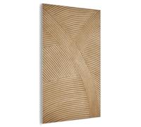 MuchoWow© Panneau Acoustique 90x140 cm decoratif Mural Acoustic Panels Feutre Murale Plaque isolante anti bruit Mur Panneaux Structure - Nature - Art - Rotin