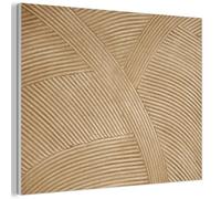 MuchoWow© Panneau Acoustique decoratif Mural Acoustic Panels Feutre Murale | 80x60 cm - Plaque isolante anti bruit Mur Panneaux Structure - Nature - Art - Rotin