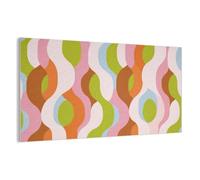 MuchoWow© Panneau Mural 120x60 cm decoratif Acoustique Wall Panel Feutre Plaque Tableau Panneaux Acoustiques Muraux Interieur Abstrait - Formes - Rose