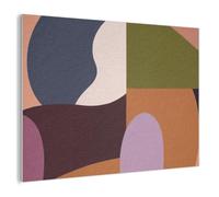 MuchoWow© Panneau Mural 120x90 cm decoratif Acoustique Wall Panel Feutre Plaque Tableau Panneaux Acoustiques Muraux Interieur Formes - Abstrait - Couleurs - Carré