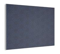 MuchoWow© Panneau Mural 120x90 cm decoratif Acoustique Wall Panel Feutre Plaque Tableau Panneaux Acoustiques Muraux Interieur Hexagone - Motif - Bleu