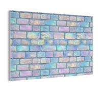 MuchoWow© Panneau Mural 140x90 cm decoratif Acoustique Traitement pour Home Tableau Mur Feutre Panneaux Acoustiques Muraux Insonorisation Arc-en-ciel - Brillant - Pierre