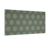 MuchoWow© Panneau Mural 160x80 cm decoratif Acoustique Traitement pour Home Tableau Mur Feutre Panneaux Acoustiques Muraux Insonorisation Motif - Vert - Géométrique