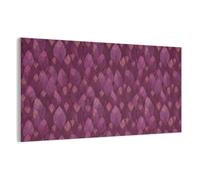 MuchoWow© Panneau Mural 200x100 cm decoratif Acoustique Traitement pour Home Tableau Mur Feutre Panneaux Acoustiques Muraux Insonorisation Feuilles - Motif - Bourgogne