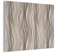 MuchoWow© Panneau Mural 40x30 cm decoratif Acoustique Wall Panel Feutre Plaque Tableau Panneaux Acoustiques Muraux Interieur Ondes - 3D - Crème
