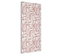 MuchoWow© Panneau Mural 60x120 cm decoratif Acoustique Traitement pour Home Tableau Mur Feutre Panneaux Acoustiques Muraux Insonorisation Rose - Blanc - Bio