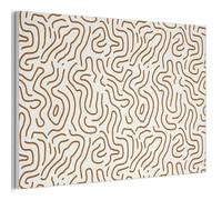 MuchoWow© Panneau Mural 60x40 cm decoratif Acoustique Wall Panel Feutre Plaque Tableau Panneaux Acoustiques Muraux Interieur Minimaliste - Motif - Terracotta