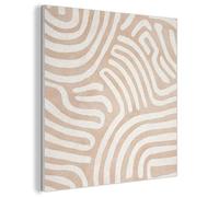 MuchoWow© Panneau Mural 60x60 cm decoratif Acoustique Traitement pour Home Tableau Mur Feutre Panneaux Acoustiques Muraux Insonorisation Beige - Motif terre