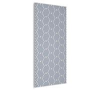 MuchoWow© Panneau Mural 80x160 cm decoratif Acoustique Wall Panel Feutre Plaque Tableau Panneaux Acoustiques Muraux Interieur Crème - Bleu - Rayures - Motif