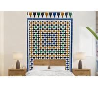 MuchoWow Papier peint Une mosaïque marocaine qui ressemble à une sorte de labyrinthe Papier peint photo 145x220 cm Papier peint imprimé