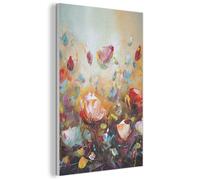 MuchoWow Peinture Acoustique à l'Huile Fleurs Art Nature Multicolore