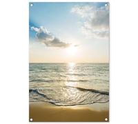 MuchoWow© Poster De Jardin 60x90 cm Deco Exterieur Decoration Balcon Décoration Affiche Murale Extérieur Terrasse Mur Déco Appartement Décorative Mer - Été - Plage