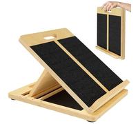 MUCITAGF Planche inclinée portable pour étirement du mollet, planche d'inclinaison réglable et repose-pieds, équipement de physiothérapie pour les genoux, la cheville, le talon, les pieds et les