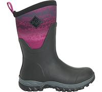 Muck Boots Femme Arctic Sport Mid Botte de Pluie, Noir Magenta, 36 EU