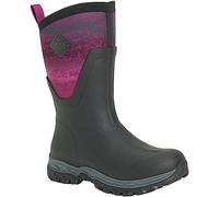 Muck Boots Femme Arctic Sport Mid Botte de Pluie, Noir Magenta, 39 1/3 EU