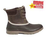 Muck Boots Originaux Canard Dentelle Hommes Étanche Mémoire Mousse Rouge Marron