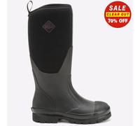 Muck Boots Travaux Classique Grand à Enfiler Rouge Bottes Femmes Noir