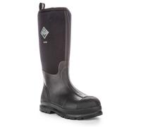 MUCK CHH000A Travaux Triple Renforcée Orteil Caoutchouc Bottes Hommes Noir UK 7