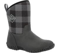 MUCK Femme Muckster II Mid Botte de Pluie, Black/Grey Plaid, 36 EU