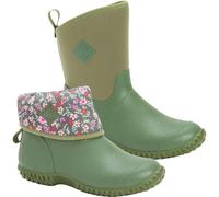 MUCK Femme Women's Rubber Garden Boots Botte de Neige, Doublure Verte à imprimé Floral, 36 EU