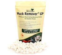 Muck Remover GP - 150 granulés | Éliminateur de boue de bassin koï | Sans danger pour les poissons | Traite 5 000 gallons jusqu'à 5 mois