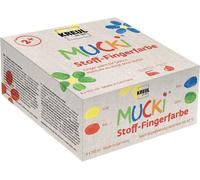 Peinture enfant GENERIQUE C.kreul gouache aux doigts textile mucki, 150 ml, kit de 4 28400