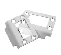 MUCKLILY 1 Ensemble Joint De Gâche De Porte Plaque De Sécurité De Porte Plaque De Renforcement De La Porte Gâche De Loquet De Porte De Camping-Car Gâche Extérieure Acier Inoxydable