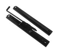 MUCKLILY 1 Paire Ajusteur De Siège Accessoire Curseur De Siège Universel Rail des Pistes Stabilisation Ajustable pour Monter Support De Siège Montage Fourniture De Voiture Black Le Fer