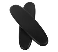 MUCKLILY 1 Paire Surface de Main-d'œuvre PU Repose Bras Accessoires Chaise roulante Coussinets d'accoudoir de Chaise de Jeu Support du coude de Bras pour Le Bureau Unité Centrale Noir