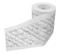 MUCKLILY 1 rouleau Papier Toilette Musical Imprimé Rouleau Hygiénique DouxCet Élégant Décoration Unique pour Noël et Événements Idée Originale pour Amateurs de Musique et Confortable