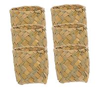 MUCKLILY 10 Pièces Boîte de Rangement à Tressé de Coffret Créatif pour Mariage Anniversaire et Couleur Naturelle et Durable pour Ambiance Romantique