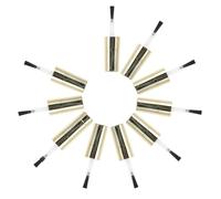 MUCKLILY 10 Pièces Bouchons de Remplacement pour Flacons Vernis à Ongles avec Brosse Intégrée Adaptés Aux Petits Flacons de Gel Couvercles Robusts et Réutilisables pour Manucure et Nail Art