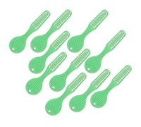 MUCKLILY 10 Pièces Brosse à Dents de Prison Brosse à Dents Ergonomique Essentielle pour Nettoyage Pratique et Durable avec Code de Supervision pour Sécurité