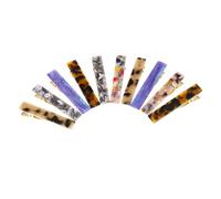 MUCKLILY 10 Pièces Pince à Cheveux Tortue Épingle à Cheveux Lot De Barrettes Écaille De Tortue Pour Femmes Épais Fins Bouclés Lisses