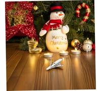 MUCKLILY 100 Pièces Clips Métalliques pour Décoration Sapin Noël Pinces Crocodile Miniatures pour Fixer Ornements et Photos et Solides pour Guirlandes et Arbres de Noël