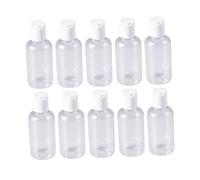 MUCKLILY 10pièces Flacons de Voyage Rechargeables Fermeture à Pression pour Shampoing Crème ou Lotion Format Compact pour Voyages et Déplacements