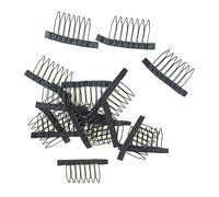 MUCKLILY 10pièces Pince Peigne Acier à Dents Pour Perruque Accessoire De Coiffure Pour Filet Et Dentelle