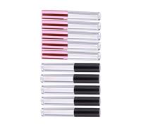 MUCKLILY 10pièces Tube De Gloss Vide Flacons Rechargeables Pour Gloss à Lèvres Lot De Tubes Transparents Avec Pinceau