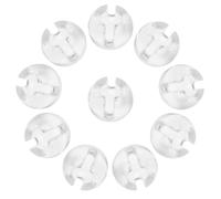 MUCKLILY 12 Pièces Butée de Chaîne en Perles pour Stores Verticaux en Pom, Fixation Transparente Invisible, Accessoire Pratique pour Décoration de Rideaux et Maintien Sécurisé