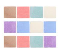 MUCKLILY 12 Pièces de Couvertures Confortables pour Hamsters et Tapis pour Cobayes Super Absorbants en Polaire Corail, Douces et Mixtes, pour Cages et Bain Plusieurs Styles