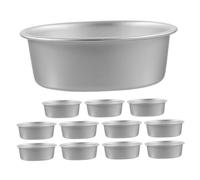 MUCKLILY 12 pièces Moule Pâtisserie Alliage Aluminium Anodisé avec Motif Nid Abeille Antiadhésif pour Cheesecake et Desserts Ustensiles Pâtisserie Polyvalents pour Usage Domestique et