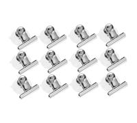 MUCKLILY 12 Pièces Pince À Clip Pour Suspendre Le Manteau Ventouse Porte-Enseigne Pinces À Ventouse Rondes Avec Pince Ventouses Porte-Enseigne De Fenêtre Avec