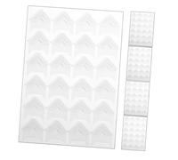 MUCKLILY 120 Pièces Coin de l'album Stickers Scrapbooking Decor Corner Coins Photo pour Album Photo Coins de Montage Coins d'autocollants de Mariage de Livre d'or Papier Blanche