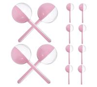 MUCKLILY 12pièces Boîtes De Rondes Transparentes Pour Sucettes Contenant à Bonbons Plastique Boîte à Sucettes Portable Étui à Rond Contenant De Rangement Pour Bonbons