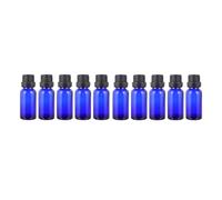 MUCKLILY 12pièces Lot de Flacons Verre pour Huile Essentielle et Parfum avec Bouchon Grand et Trou Anti-goutte Format Voyage